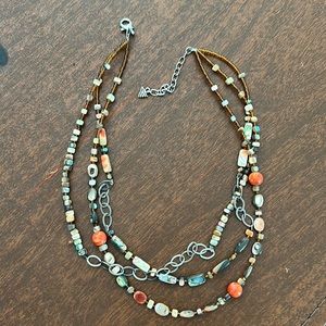 EUC SILPADA 925 Coral Fiesta Fun Necklace N1563